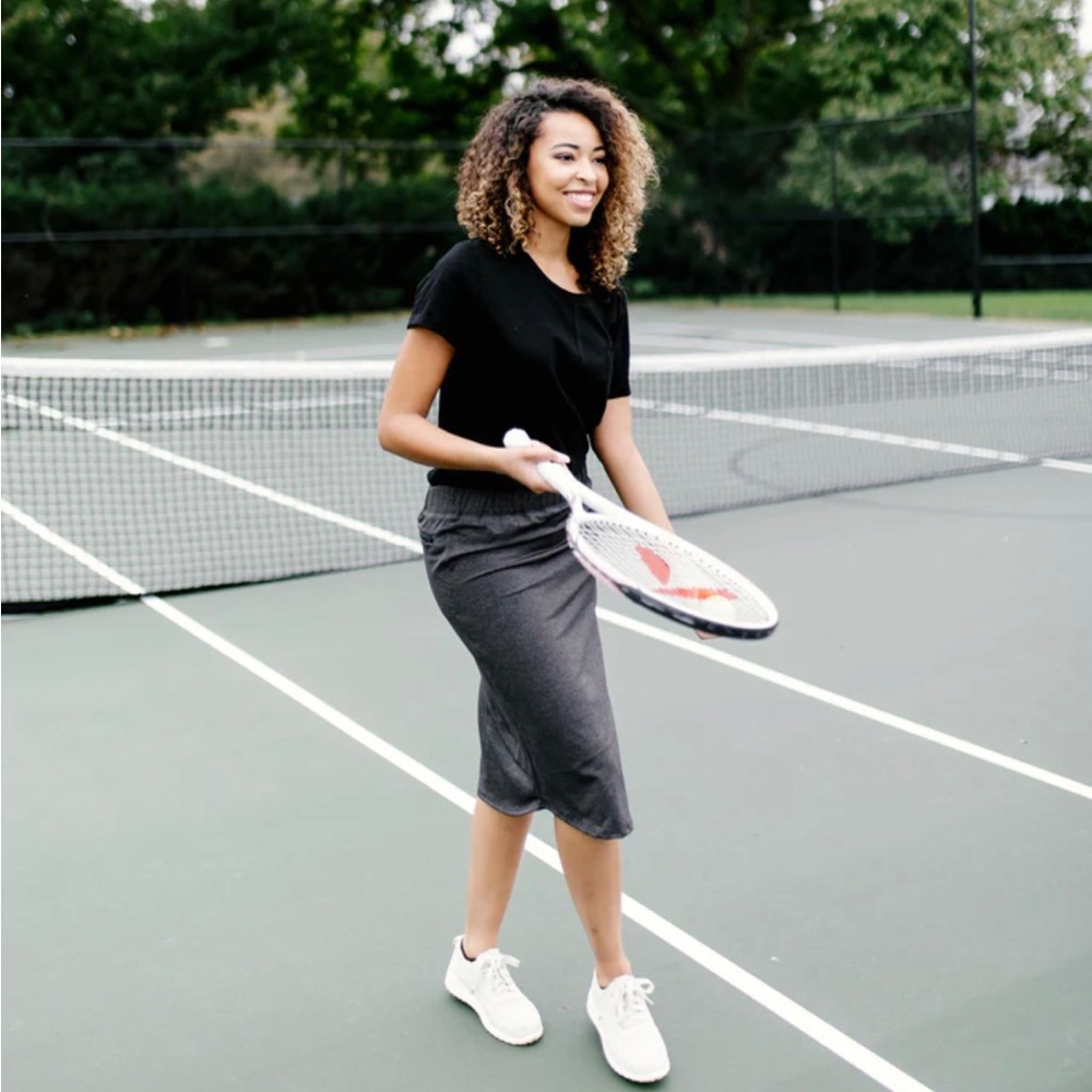 MSE “Alexa” charcoal skort